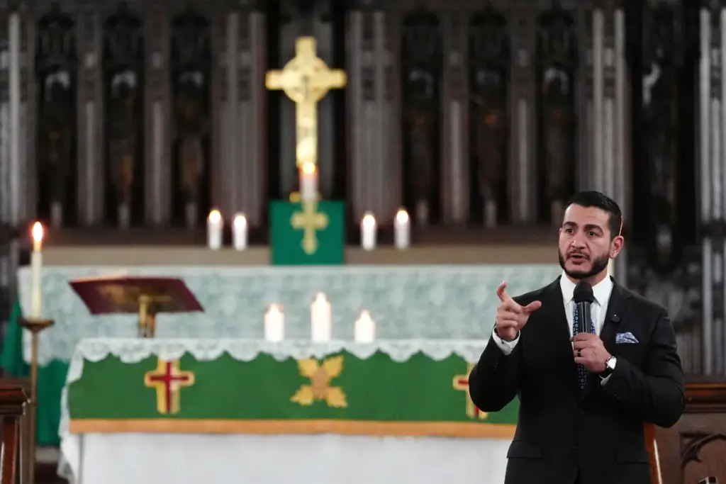Abdul El-Sayed, a progressive candidate in the Democratic primary for...