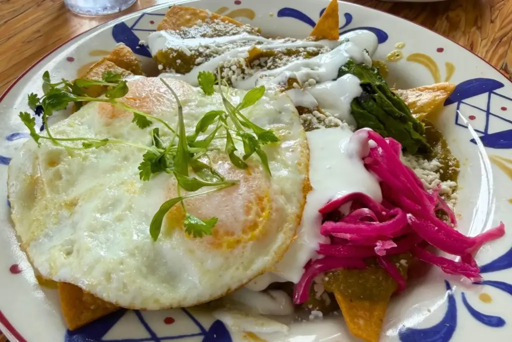 Chilaquiles from Sunny’s Cafe in Rancho Cucamonga. (Jordan B. Darling,...