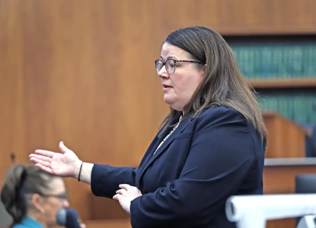Assistant DA Jennifer Sprague makes her closing arguments.