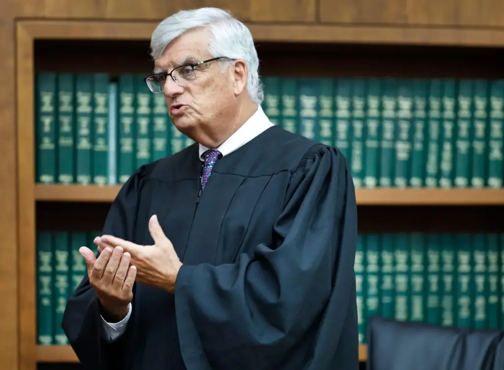 Judge William Sullivan speaks to the jury.