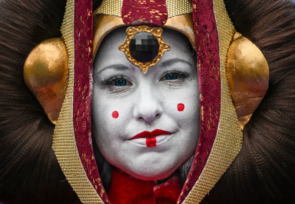 Rachel Ibarra, dressed as Queen Amidala, at a Star Wars...