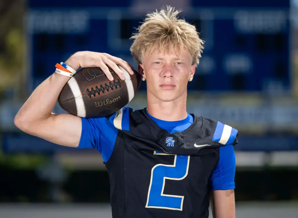 Ryan Clark (#2), wide receiver at Santa Margarita Catholic High...