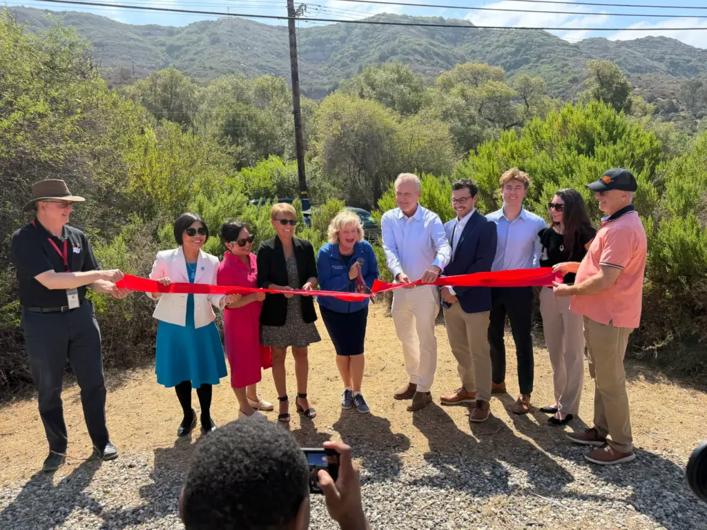 State, county and local officials gather in Laguna Coast Wilderness...