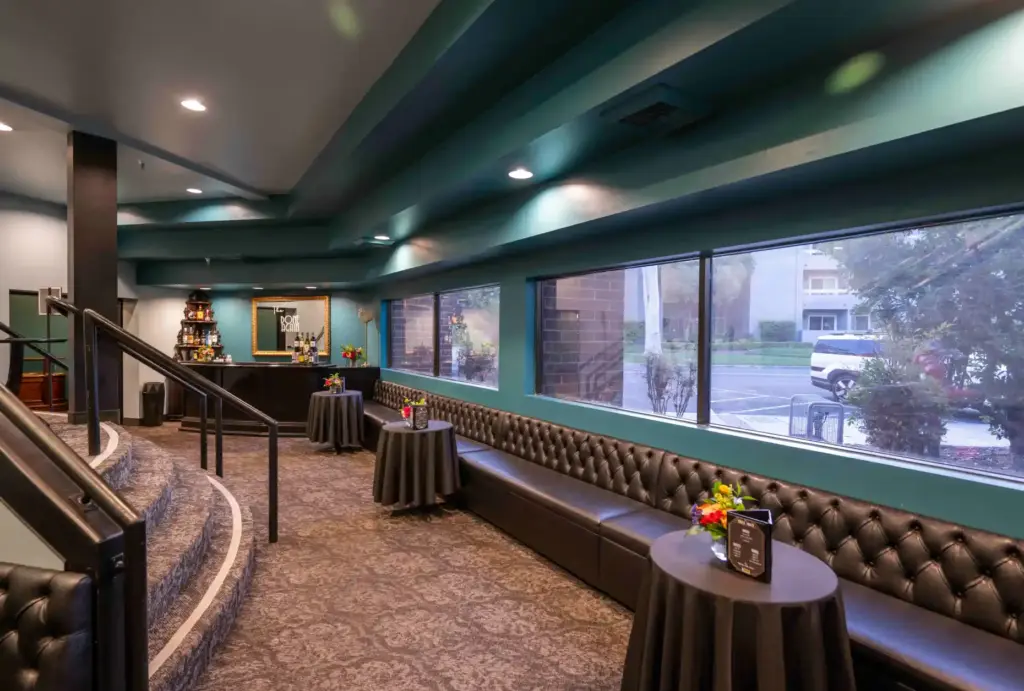 The lobby of the Gem Theater in Garden Grove, which...