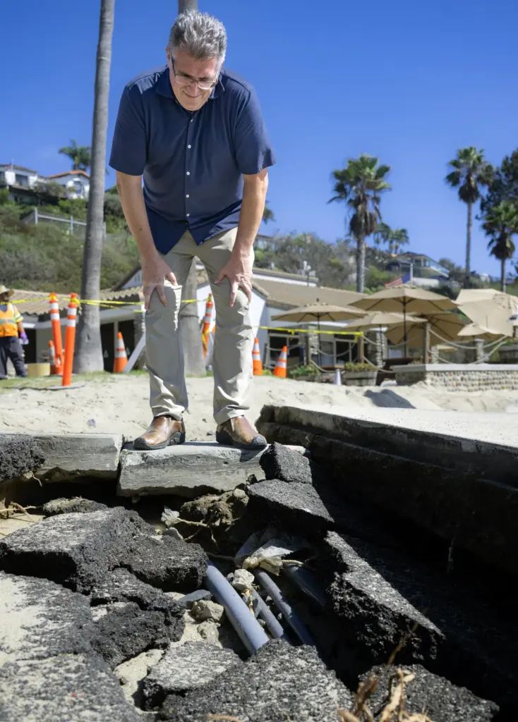 Matt Schneider, director of community development in Laguna Beach, looks...
