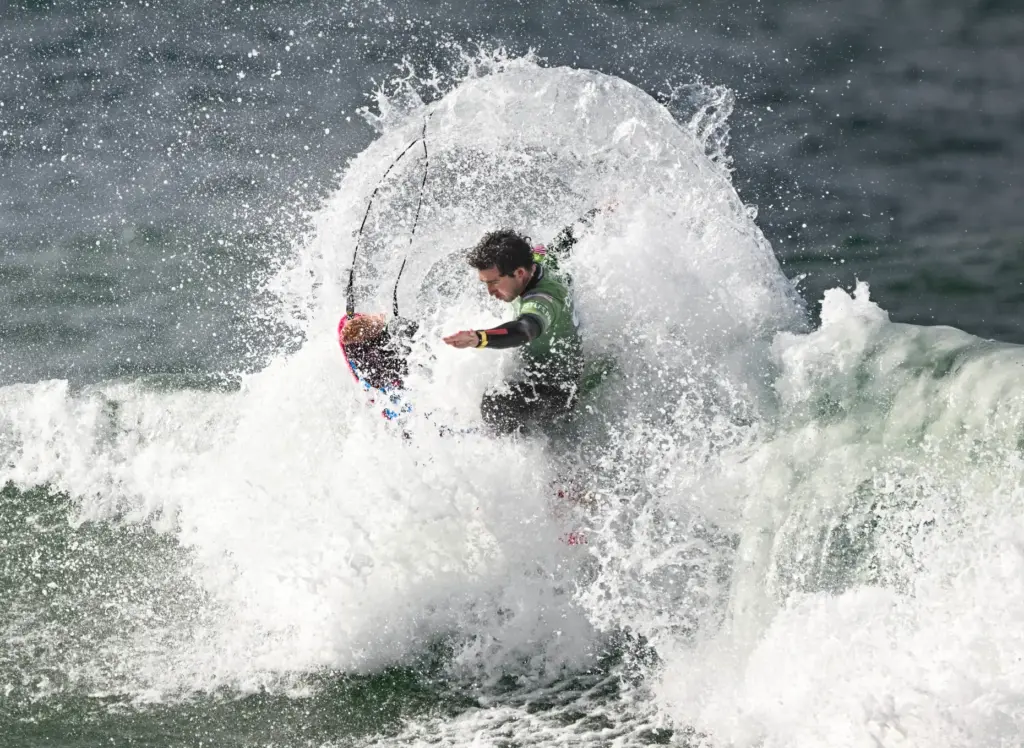 Griffin Colapinto competes in Round 3 of the Trestles Pro...