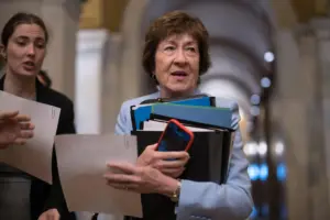 Maine Dems hammer Collins over report of pay-to-play probe. The GOP senator calls it ‘totally false’