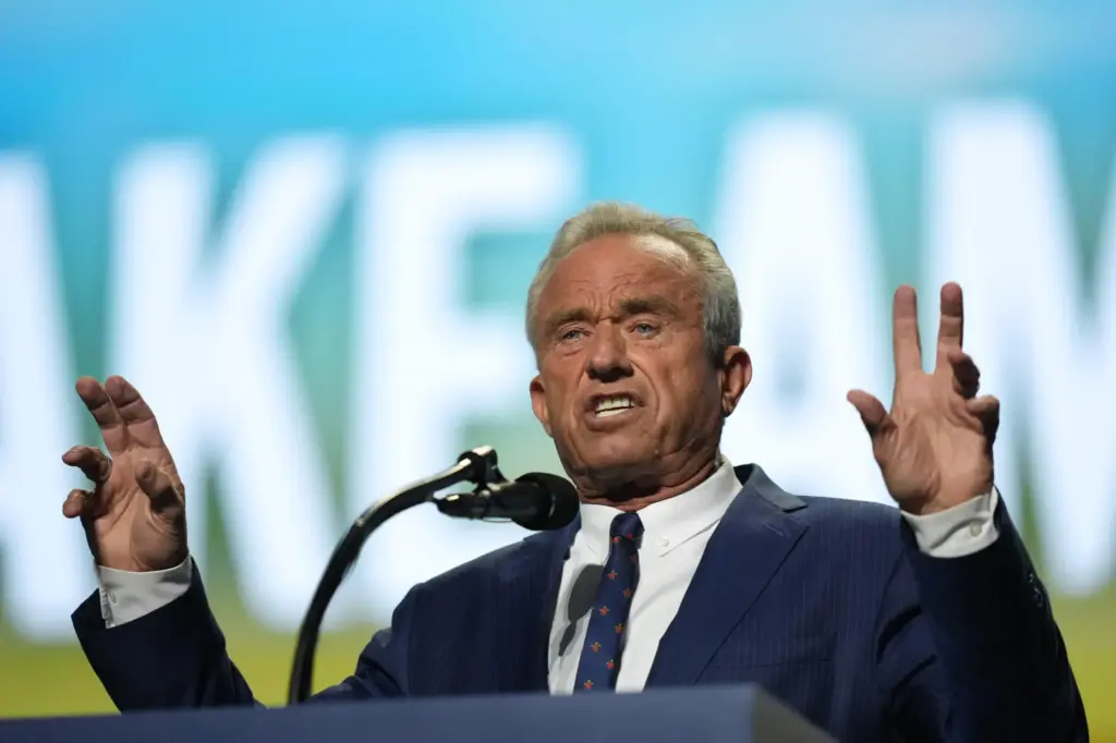 Health and Human Services Secretary Robert F. Kennedy Jr., speaks at the Republican convention.