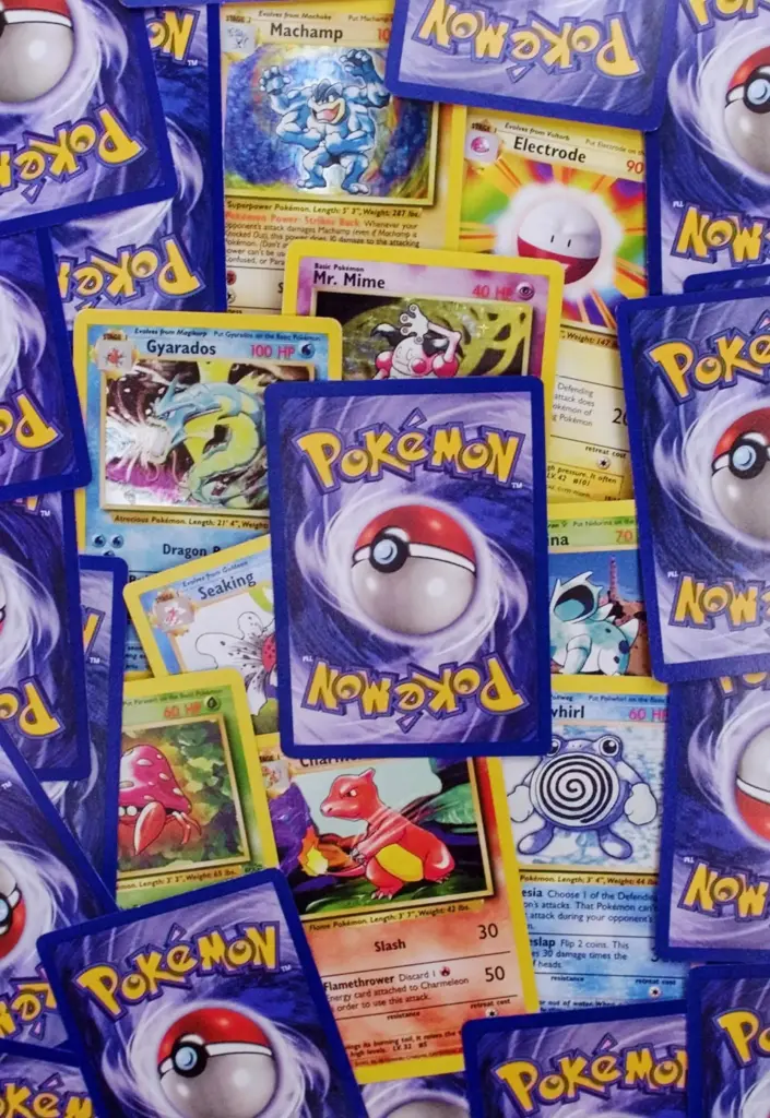 FILE- Pokemon trading cards are displayed in Scituate, Mass., on...