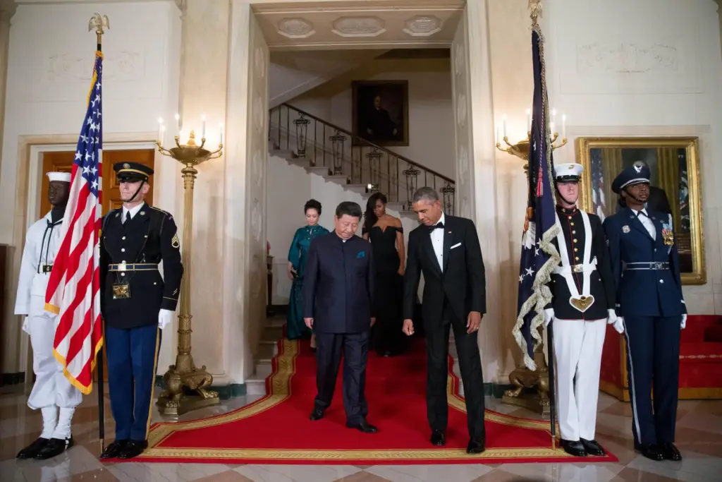 President Barack Obama, Chinese President Xi Jinping, first lady Michelle...