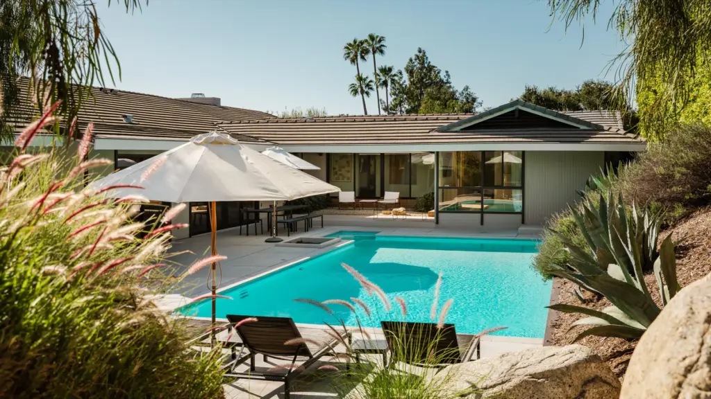 A Pasadena mid-century modern home designed by the late architect...
