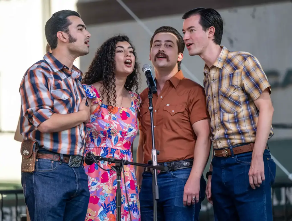 The Wimberley Bluegrass Band, all alumni of Santiago Canyon College,...