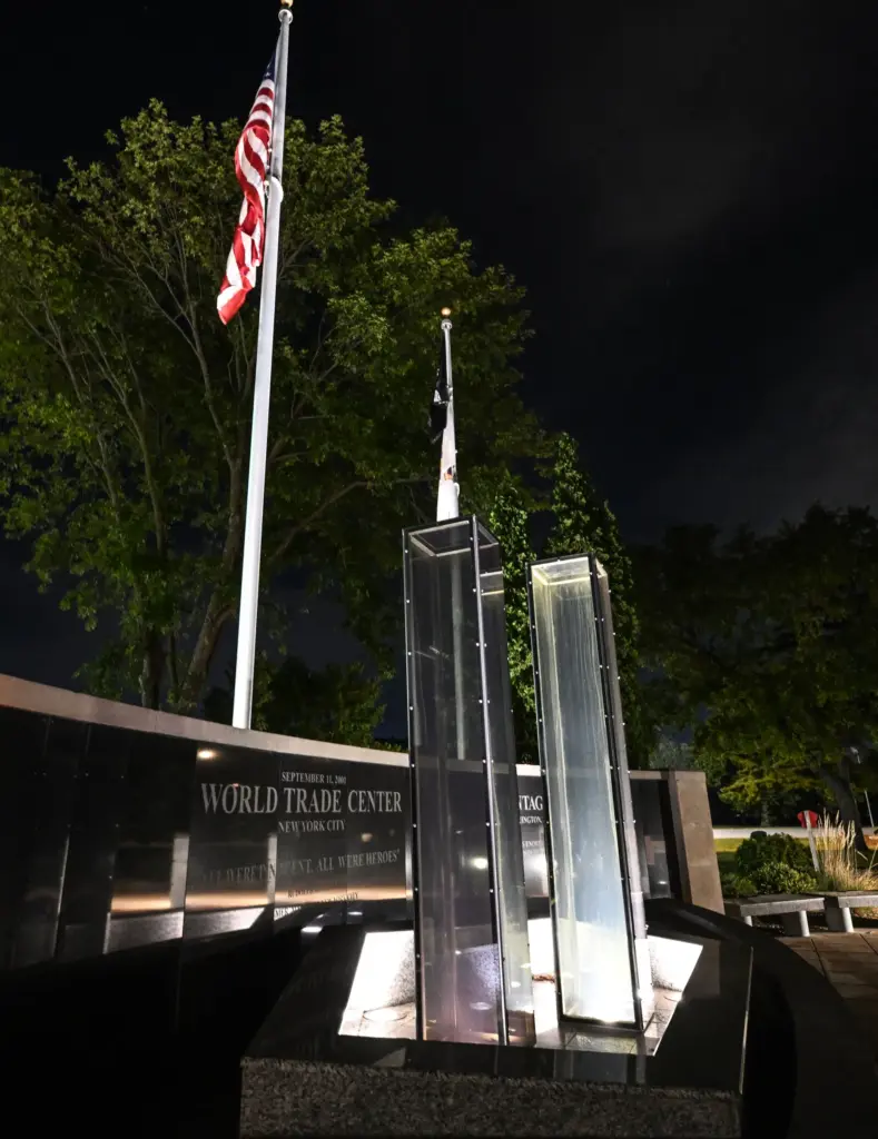 The Heroes Memorial at Fenton City Park in Fenton, MO,...