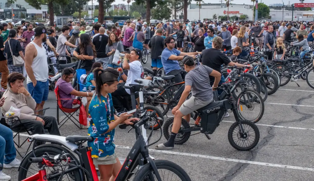 There were lots of bike owners hoping to take advantage...
