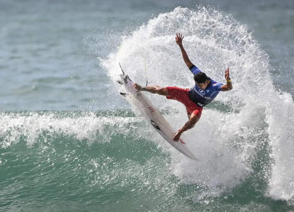 Rio Waida competes in round 2 of the Trestles Pro...