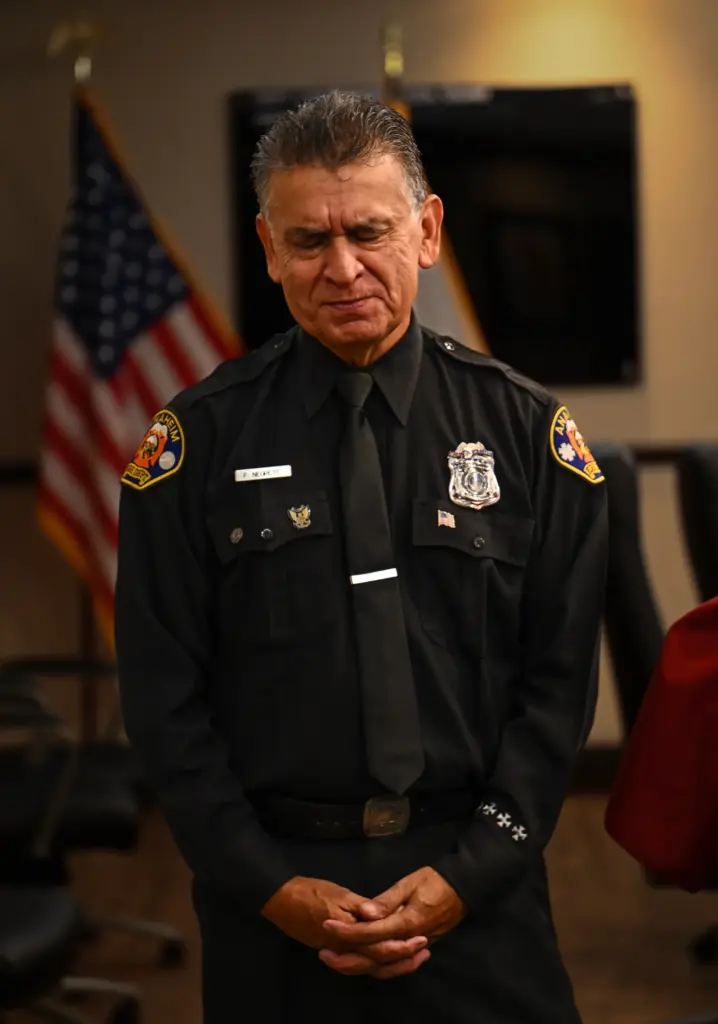 Retired firefighter Fernando Negrete talks about his efforts after the...