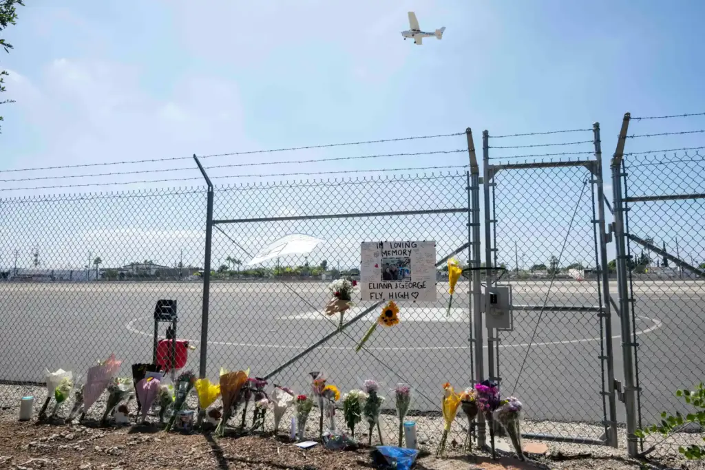 A memorial for NBCLA reporter Eliana Moreno and helicopter pilot...