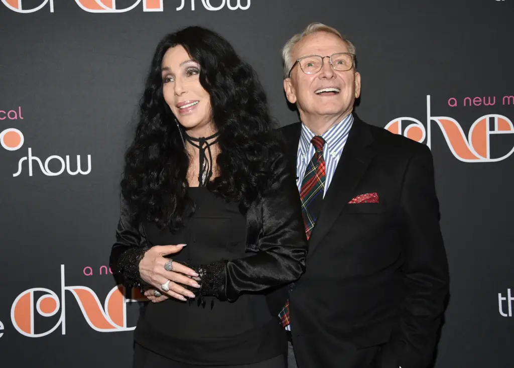 FILE – Cher, left, and designer Bob Mackie attend “The...