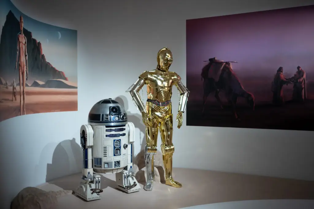 Star Wars gallery in the Lucas Museum of Narrative Art....