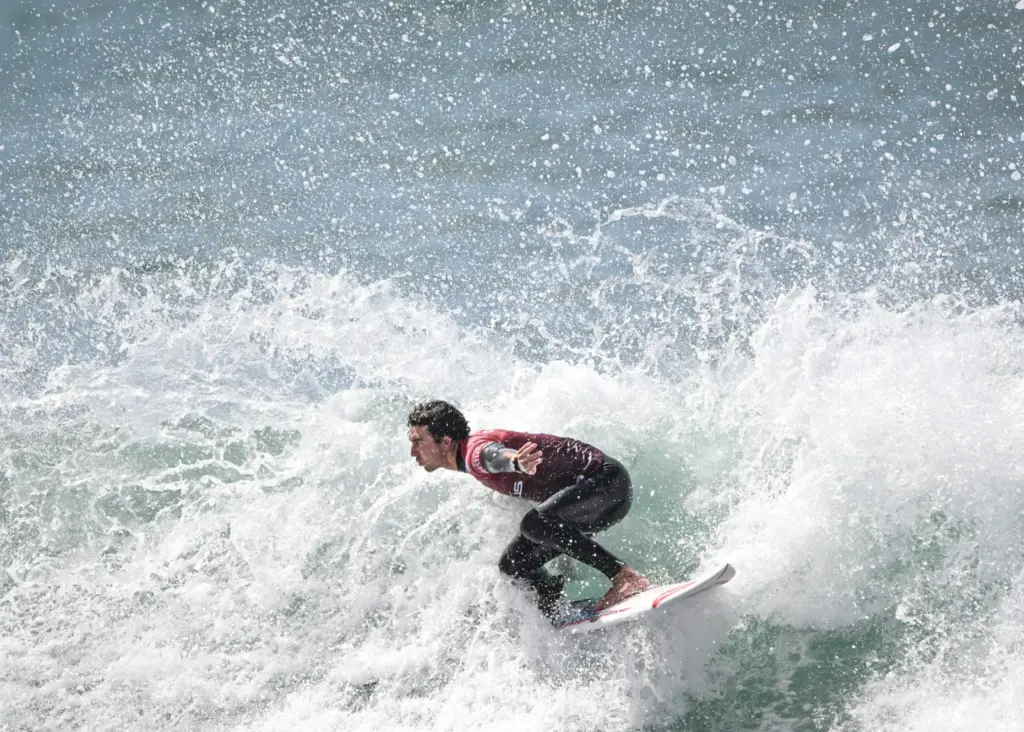 Griffin Colapinto competes in round 2 of the Trestles Pro...