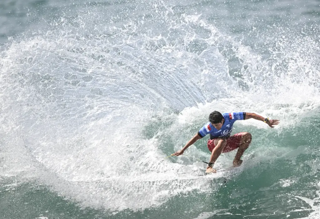 Rio Waida competes in round 2 of the Trestles Pro...