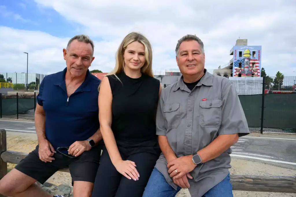 Andre Mouchard, Sierra van der Brug and Jeff Gritchen, from...