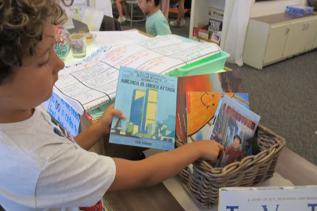 Orangethorpe Elementary School third-grader Hayden Simao and his classmates have...