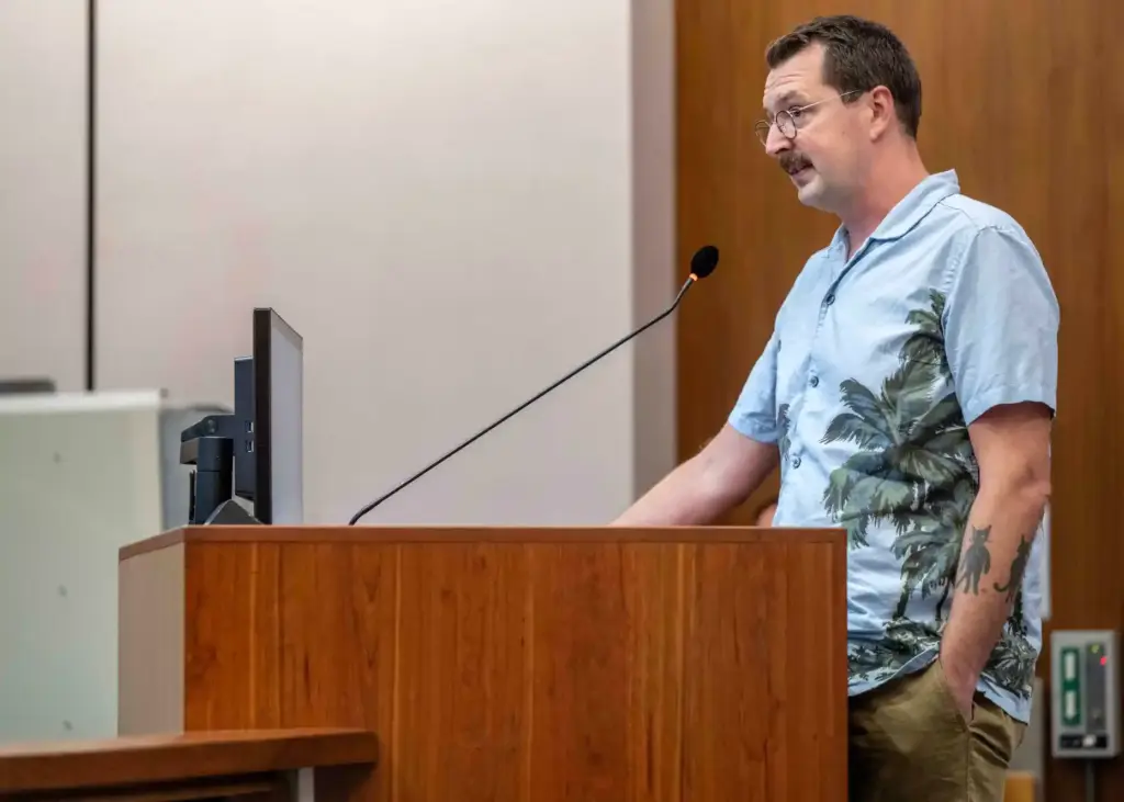Costa Mesa resident Colin Cody-Waters, who is trying to help...