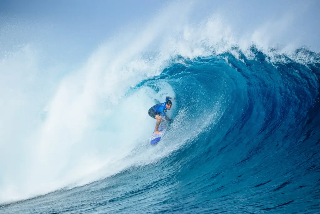 Three-time WSL Champion Gabriel Medina of Brazil surfs in Heat...