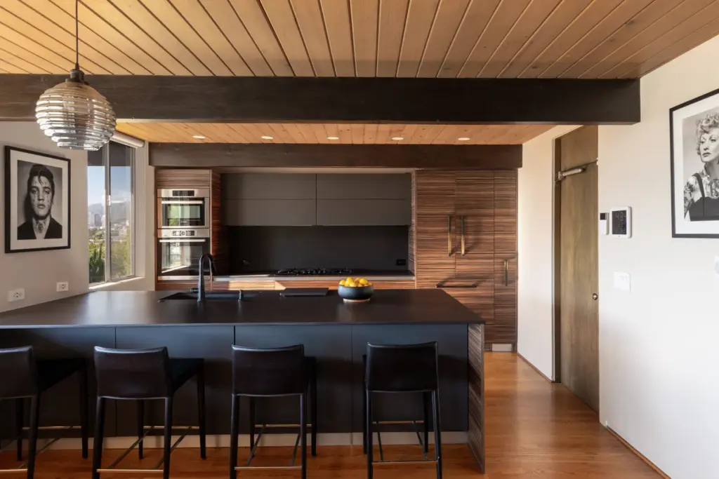 The clean, minimalist kitchen. (Photo by Cameron Carothers)