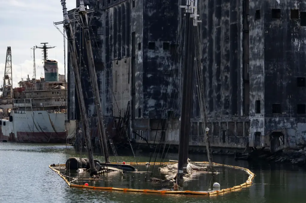 Debris of the Victory Chimes and the Pilot floats in...