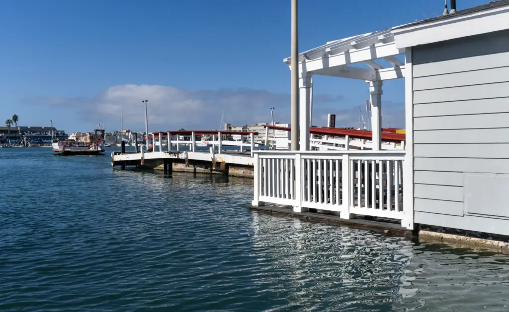 High tide comes up to the floor level at a...
