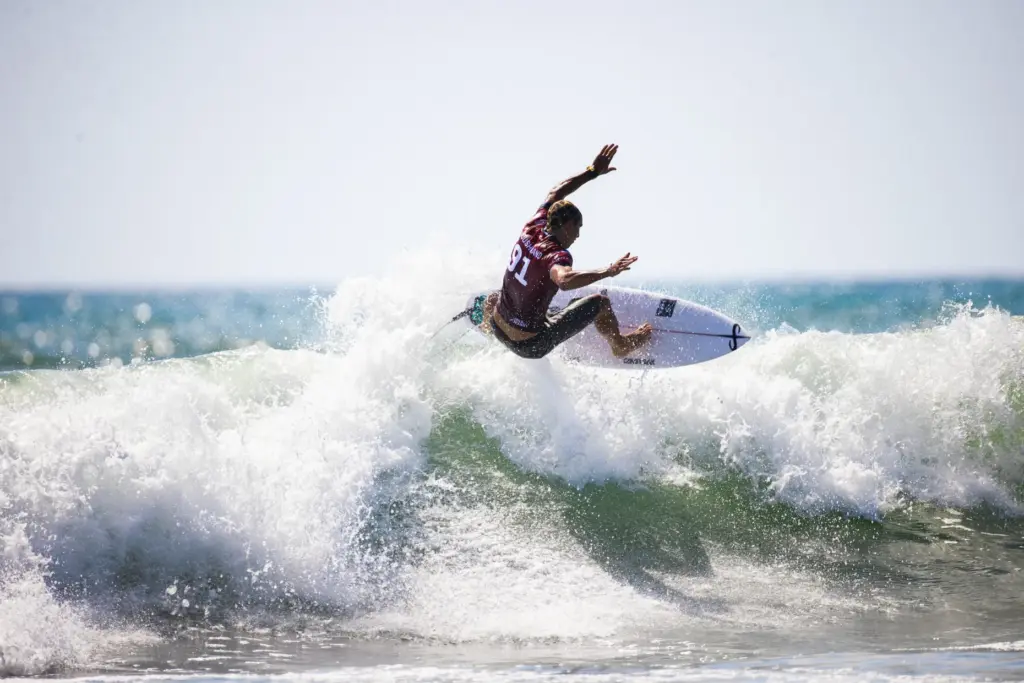 San Clemente’s Cole Houshmand surfs in Heat 2 of the...