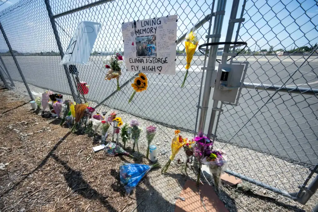 A memorial for NBCLA reporter Eliana Moreno and helicopter pilot...