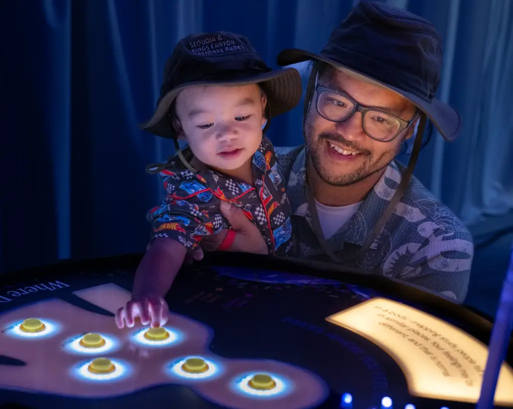 Jimmy Wang and his 18-month-old son, Alex, learn through the...