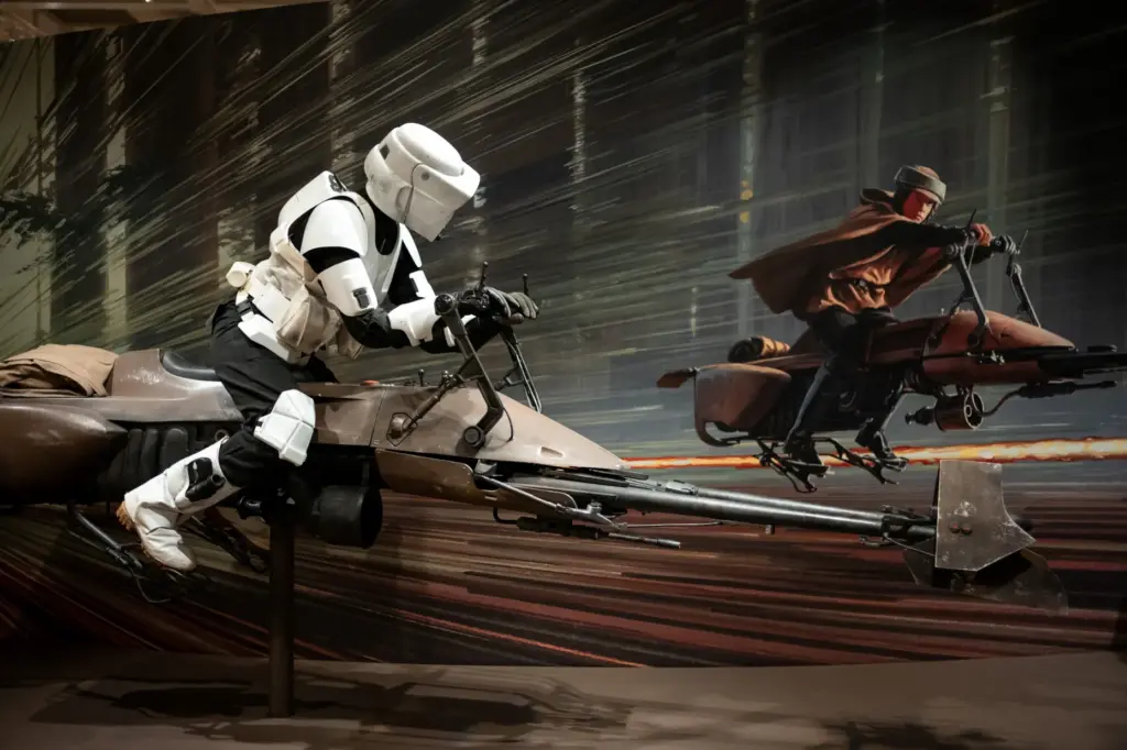 Star Wars gallery in the Lucas Museum of Narrative Art....