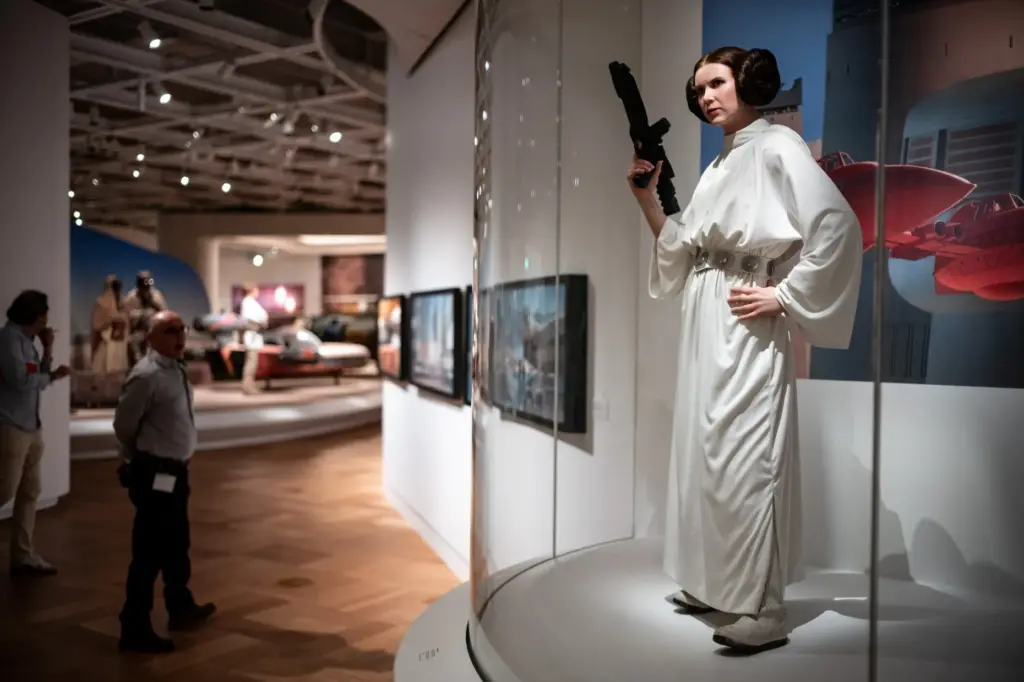 Star Wars gallery in the Lucas Museum of Narrative Art....