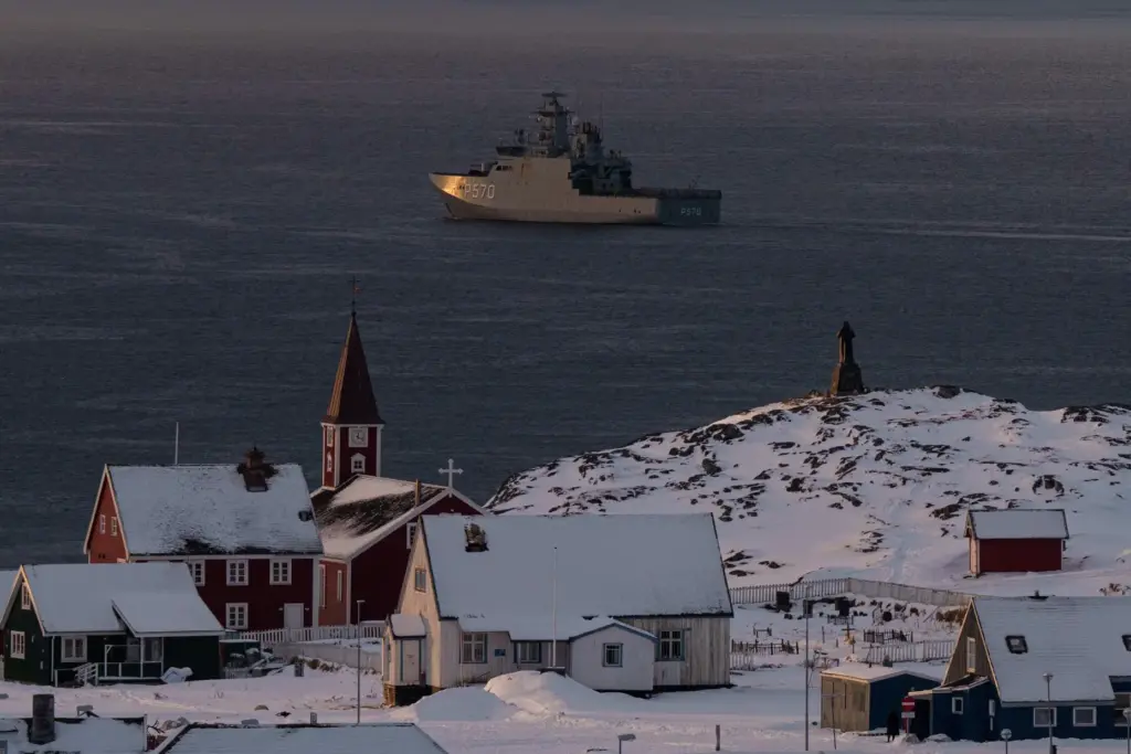 FILE – Military vessel HDMS Knud Rasmussen of the Royal...