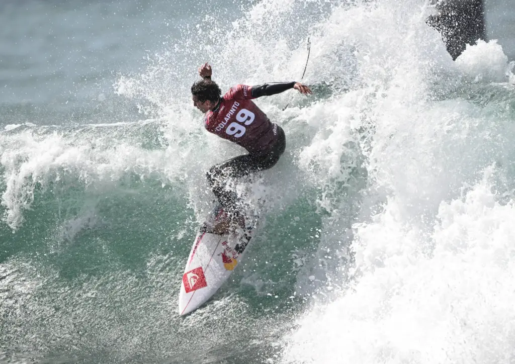 Griffin Colapinto competes in round 2 of the Trestles Pro...