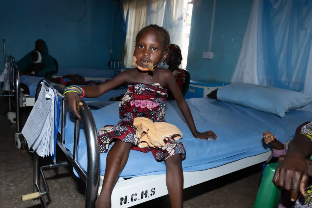Husaiba Shehu, who underwent facial reconstructive surgery to help her...