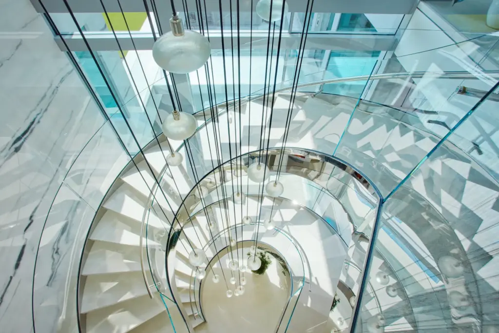 The staircase. (Courtesy of The Smith Group)