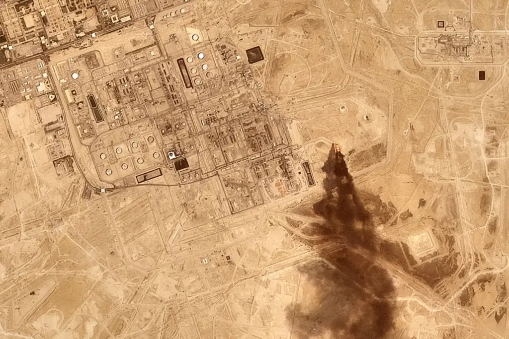 This satellite image provided by Planet Labs PBC on July...