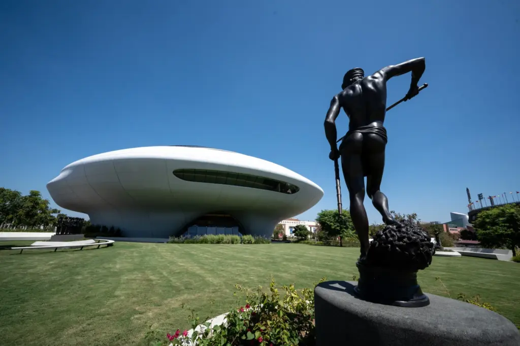 A view of the Lucas Museum of Narrative Art from...