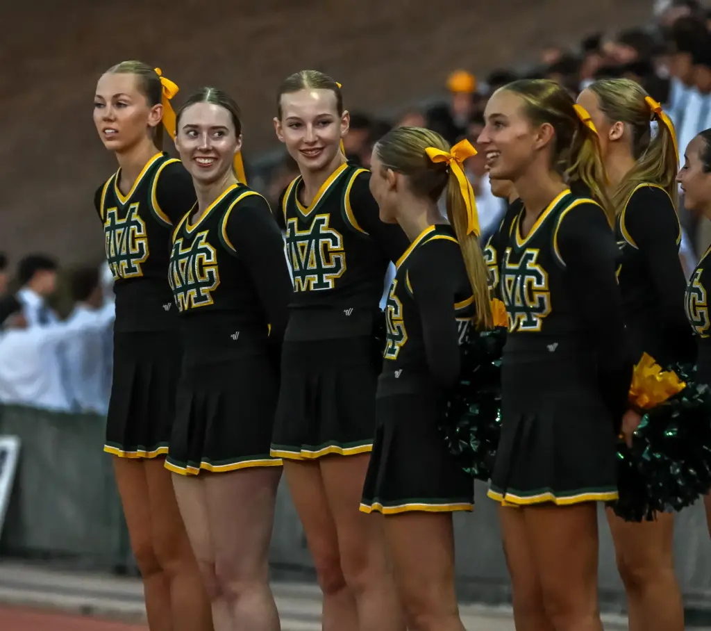 Mira Costa’s cheer squad during the game against Loyola on...