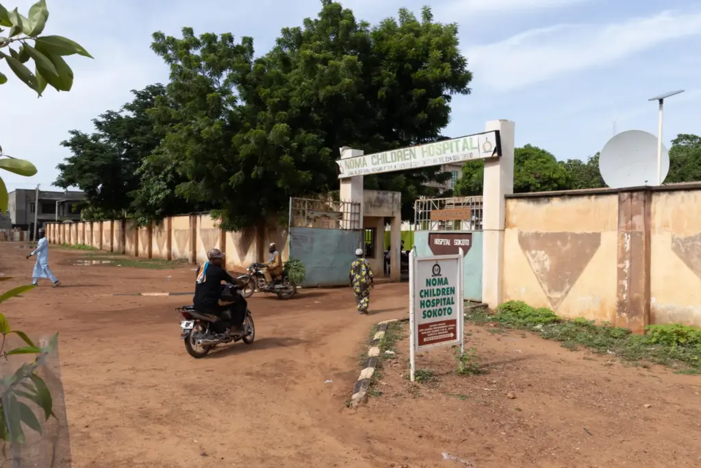 A general view of the Noma Children Hospital in Sokoto,...