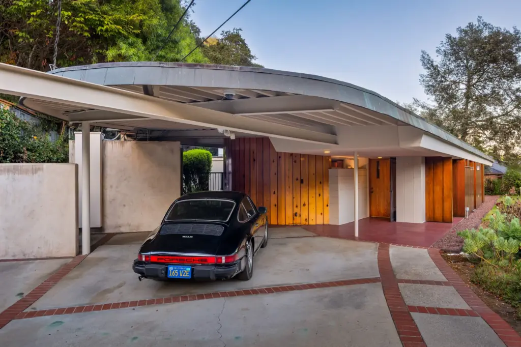 The attached carport overhang. (Photo by Cameron Carothers)