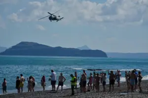 Sun, sea and soldiers: Greek island tourists get front-row seats for military drills