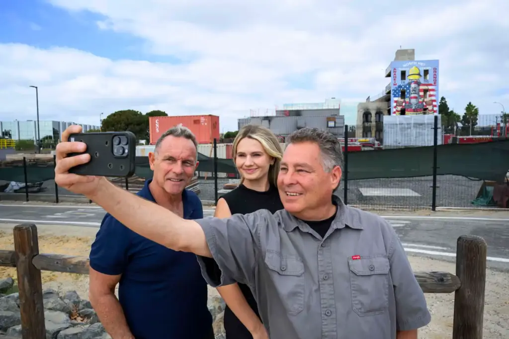 Andre Mouchard, Sierra van der Brug and Jeff Gritchen, from...