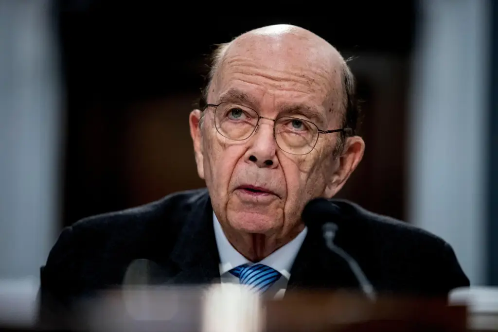FILE – Commerce Secretary Wilbur Ross testifies before a House...