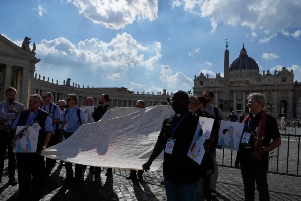 Priests from various countries, members of the “Priests Against Genocide”...